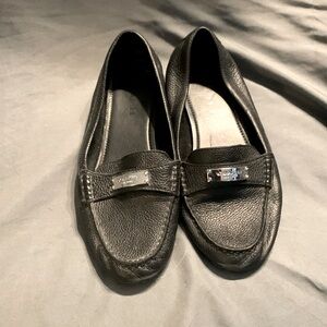 Coach black loafers